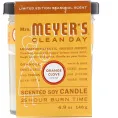 Mrs. Meyers Clean Day, Ограниченное издание, ароматизированные соевые свечи, апельсиново-гвоздичный аромат, 4,9 унции (140 г)