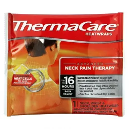 ThermaCare, Расширенная терапия боли в шее, 3 тепловых обертывания для шеи, запястий и плеч
