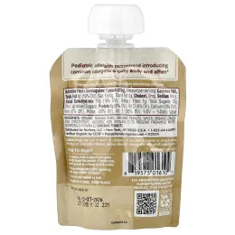 Happy Family Organics, Happy Baby®, Nutty Blends™, органические бананы с 1 чайной ложкой арахисовой пасты, для детей от 6 месяцев, 12 паучей по 85 г (3 унции)