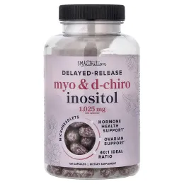 SMNutrition, мио- и D-хироинозитол, с отсроченным высвобождением, 120 капсул