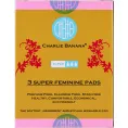 Charlie Banana, Женские прокладки с цветочным дизайном, супер, 3 штуки