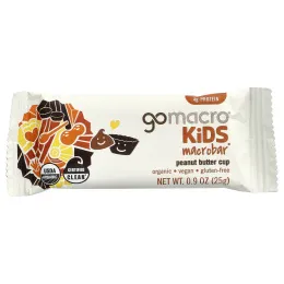 GoMacro, Kids MacroBar®, батончик с арахисовой пастой, 7 батончиков по 25 г (0,9 унции)