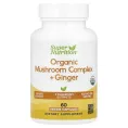 Super Nutrition, комплекс органических грибов с имбирём, 60 вегетарианских капсул
