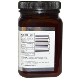 Manuka Doctor, Апитерапия, биоактивный лесной мед манука 15+ с имбирем, 1,1 фунта (500 г)
