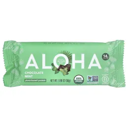 Aloha, Organic Protein Bars, Chocolate Mint, 12 Bars, 1.98 oz (56 g) Each