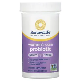 Renew Life, Ultimate Flora, вагинальный пробиотик для женщин, 50 млрд КОЕ, 60 вегетарианских капсул
