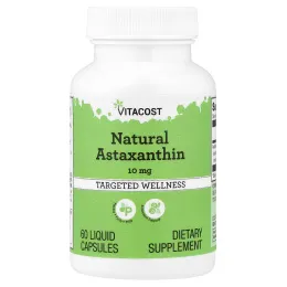 Vitacost, Natural Astaxanthin, 10 mg, 60 Liquid Capsules