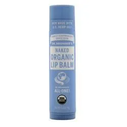 Dr. Bronner's, Органический бальзам для губ Naked 0.15 унций