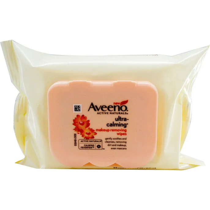 Aveeno, Active Naturals, Ultra-Calming, Make-up Removing Wipes, 25ct