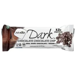 NuGo Nutrition, NuGo Dark®, протеиновые батончики, шоколадная крошка, 12 батончиков, 50 г (1,76 унции)