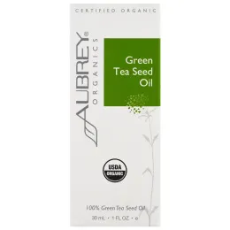 Aubrey Organics, Organic, масло из семян зеленого чая, 1 жид.унц. (30 мл.)