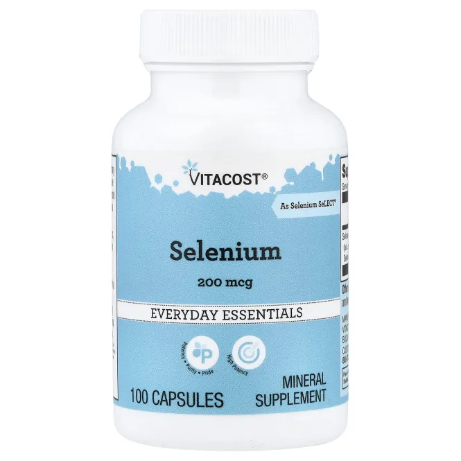 Vitacost, селен SeLECT®, 200 мкг, 100 капсул