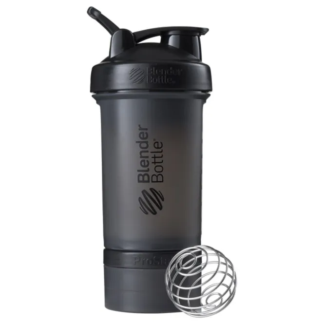 Blender Bottle, Блендер, ProStak, черный, 22 унции (650 мл)