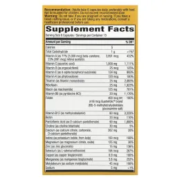 Nature's Way, Живой! Max6 Daily, мультивитаминный комплекс, без добавления железа, 90 вегакапсул