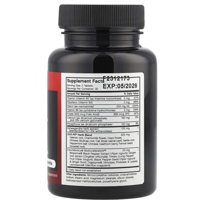 Futurebiotics, Chill Pill, 60 вегетарианских таблеток