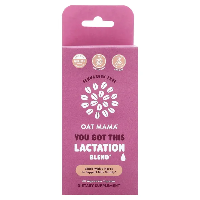Oat Mama, You Get This, смесь для лактации, 60 вегетарианских капсул