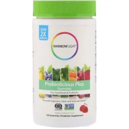 Rainbow Light, Жевательные конфеты Probiolicious Plus, ягоды, 120 жевательных конфет