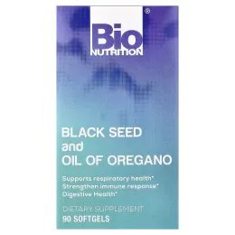 Bio Nutrition, черный тмин и масло орегано, 90 капсул