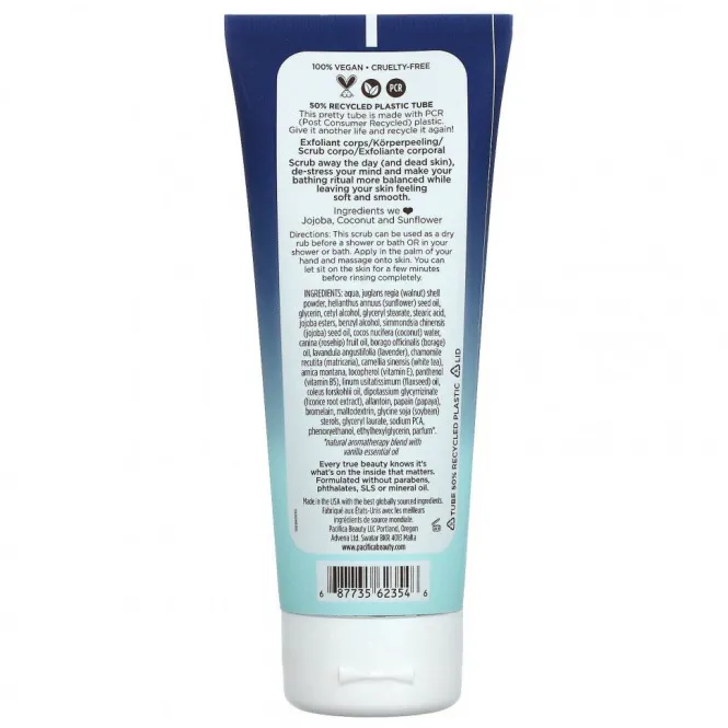 Pacifica, Coconut Cream, Body Scrub, 6 fl oz (177 ml)