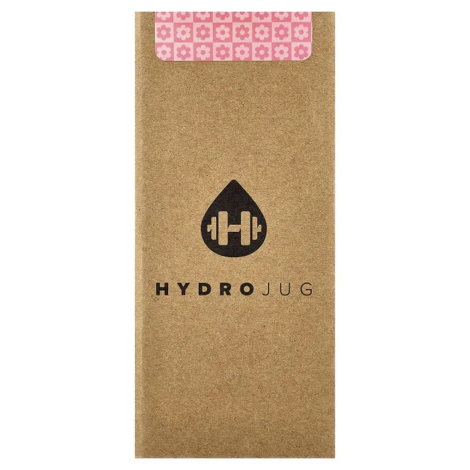 HydroJug, Спортивная детская бутылочка, шашки с ромашками, 14 унций