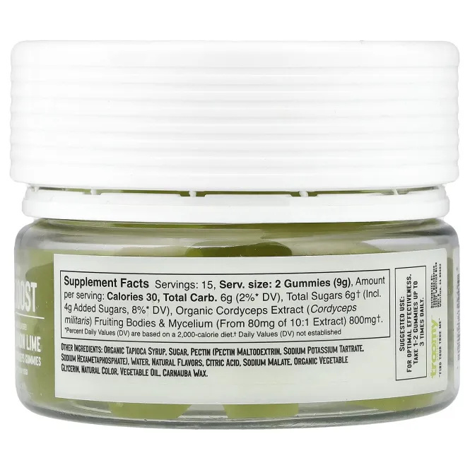 Troomy Nootropics, Boost, Functional Mushrooms Gummies, Lemon Lime, 30 Gummies