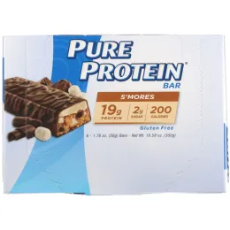 Pure Protein, Батончик S'mores, 6 батончиков, 50 г (1,76 унций) каждый