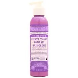 Dr. Bronner's, Органический крем для волос Лавандовый кокосовый 6 жидких унций