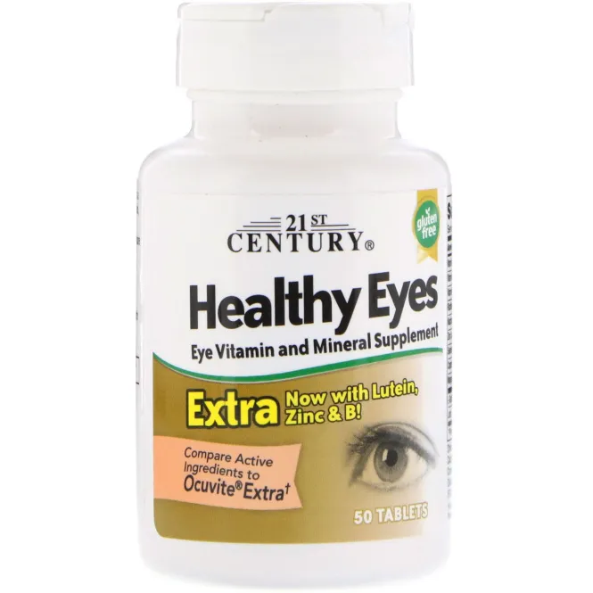 21st Century, Healthy Eyes(здоровые глаза) экстра, 50 таблеток