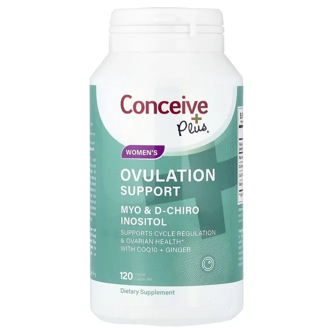 Conceive Plus, Поддержка овуляции для женщин, 120 веганских капсул