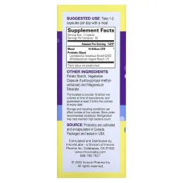 InnovixLabs, пробиотик для улучшения настроения, помощь в борьбе со стрессом, 60 капсул