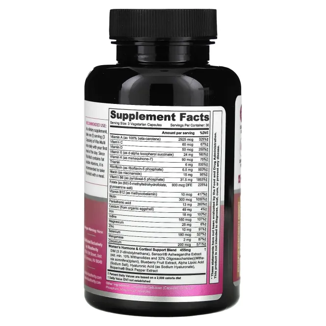 Vitauthority, Vita Multi, мультивитамины для женщин, 90 вегетарианских капсул