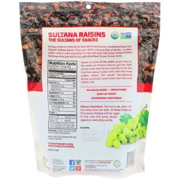 Made in Nature, Сочный органический изюм Sultana, суперзакуска Oh-So-Succulent, 425 г