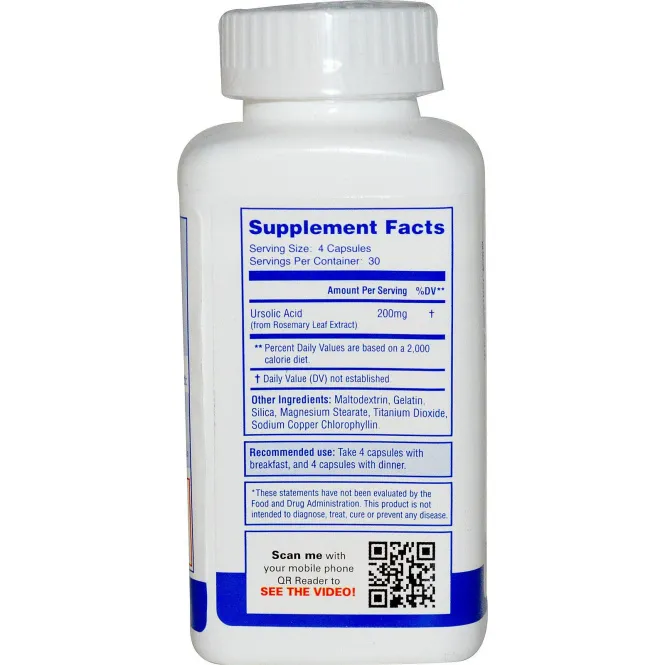 Labrada Nutrition, Урсоловая кислота, оптимизатор сухих мышц, 120 капсул