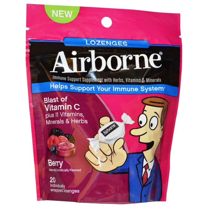 AirBorne, Lozenges, Berry, 20 Individually Wrapped Lozenges