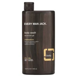 Every Man Jack, Гель для душа и геля для душа, сандаловое дерево, 500 мл (16,9 жидк. унц.)