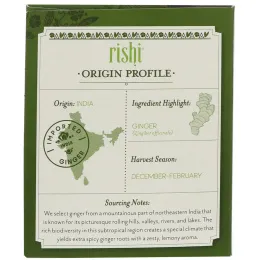 Rishi Tea, Органический зеленый чай, маття, имбирь, 15 чайных пакетов, 1,59 унции (45 г)