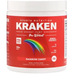 Sparta Nutrition, Kraken Pre-Workout, Rainbow Candy, 11.29 oz (320 g)