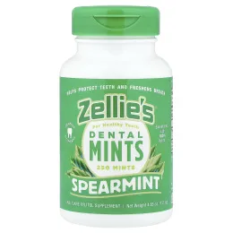 Zellie's, Dental Mints, мята колосистая, 250 шт.