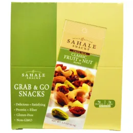 Sahale Snacks, смесь орехов и сухофруктов, классические фрукты и орехи, 9 пакетиков по 42,5 г (1,5 унции)