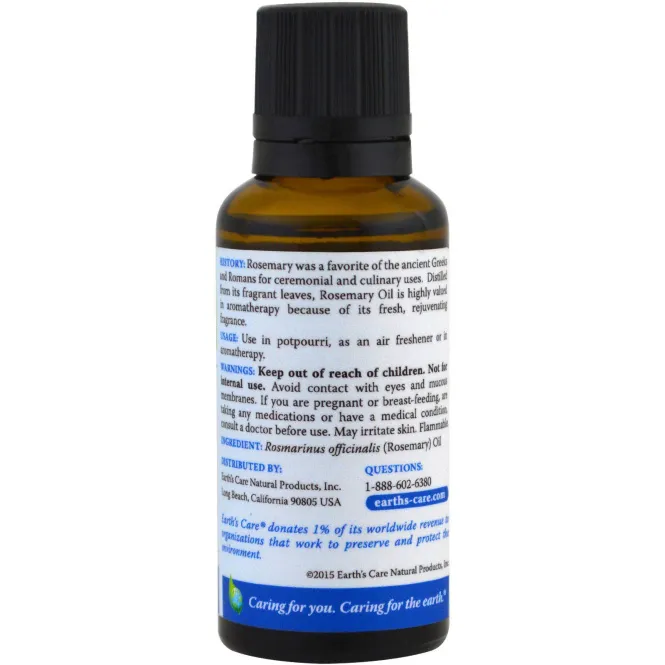 Earth's Care, Розмариновое масло, 1 жидкая унция (30 мл)