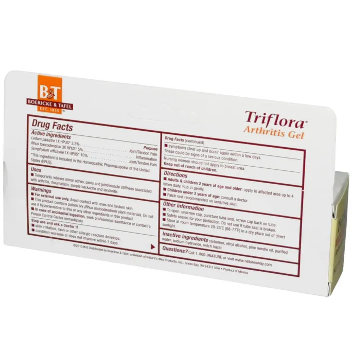 Boericke & Tafel, Гель от артрита «Трифлора», 2,75 унции