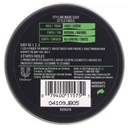 Axe, Natural Look, Understated Cream, крем для укладки волос, 75 г (2,64 унции)