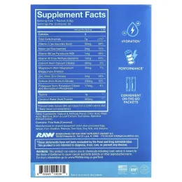 Raw Nutrition, Bum, Hydration, электролитная формула, со вкусом голубой малины, 20 пакетиков по 6,1 г (0,22 унции)