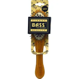 Bass Brushes, Щетка для домашних животных из проволоки/щетины кабана, Овальная, Маленькая, 1 щетка