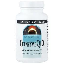 Source Naturals, коэнзим Q10, 200 мг, 90 капсул