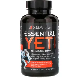 FURIOUS FORMULATIONS, Essential Yeti для волос, кожи и ногтей, 60 капсул