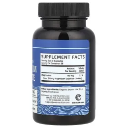 Nobi Nutrition, Глицинат магния, 60 капсул (250 мг на капсулу)