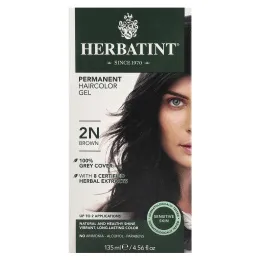 Herbatint, Перманентная краска-гель для волос, 2N, коричневый, 4,56 жидкой унции (135 мл)
