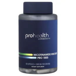 ProHealth Longevity, никотинамид рибозид Pro 1000, 90 капсул
