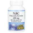 Natural Factors, NAC, N-ацетил-L-цистеин, 600 мг, 60 вегетарианских капсул